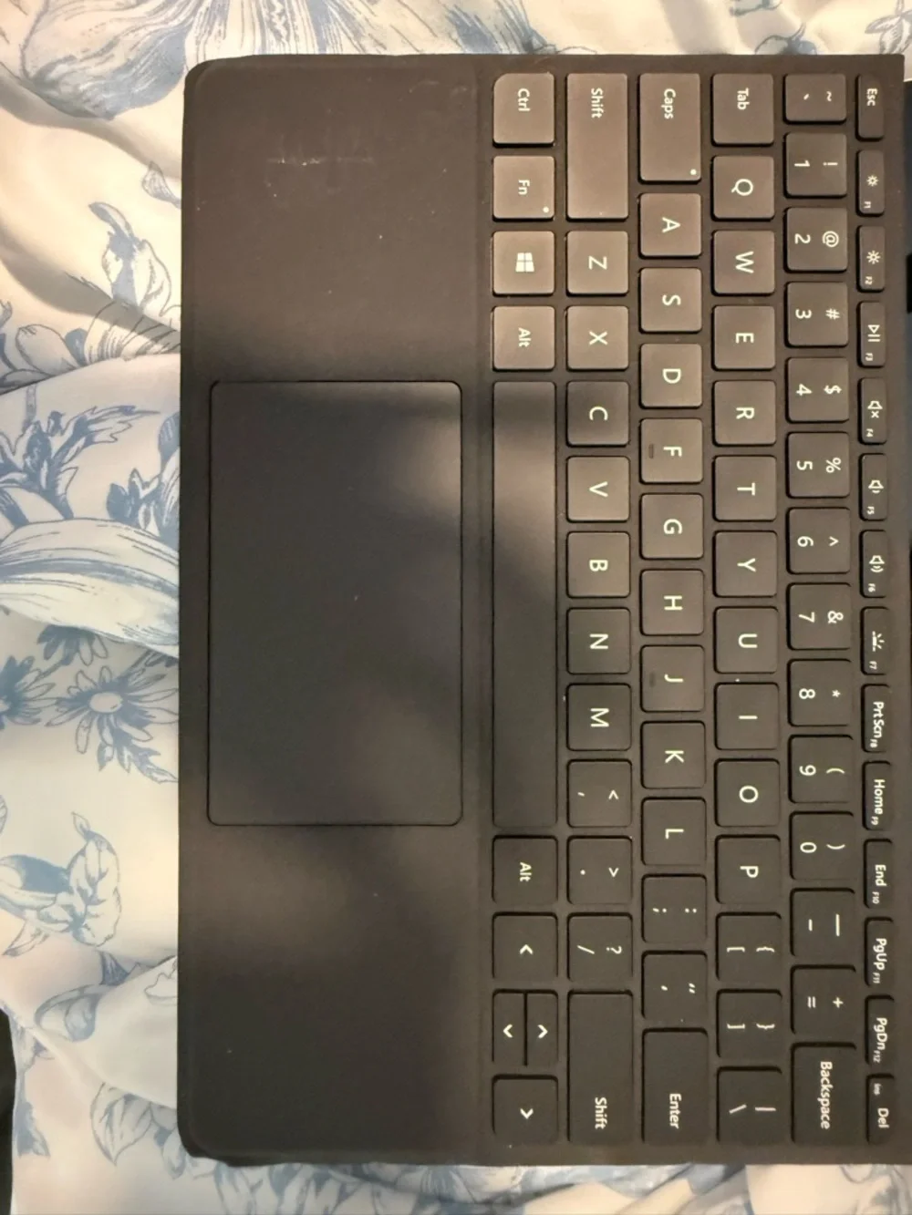Microsoft Laptop in Metallic Silver with Light Blue Logo
